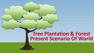 Tree Plantation & Forest
Present Scenario Of World
 