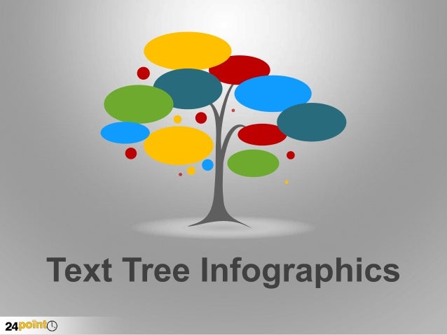 Text Tree Infographics PowerPoint