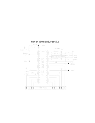 MOTHER BOARD CIRCUIT DETAILS

 