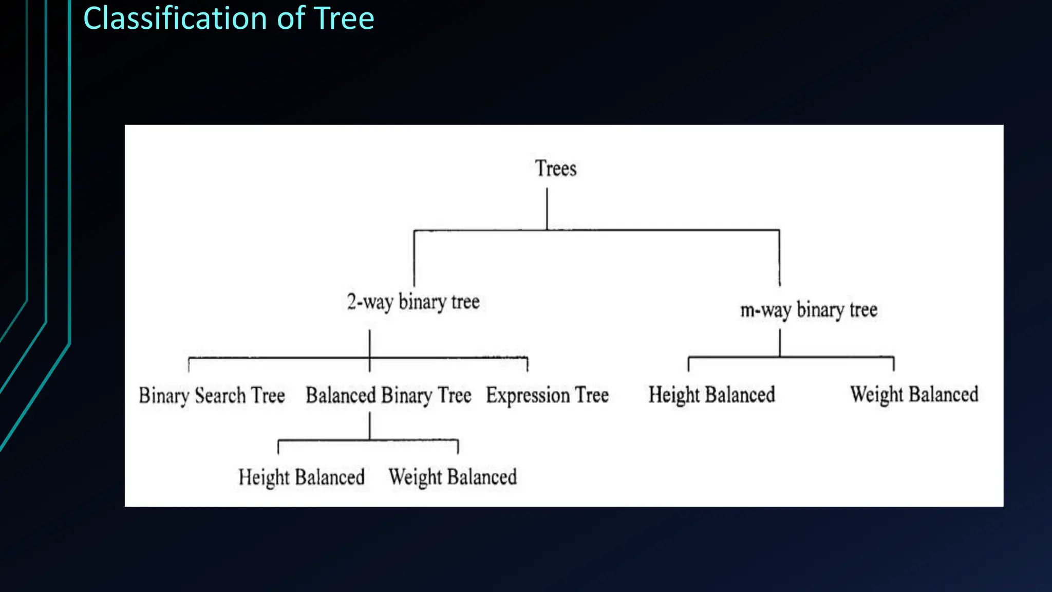Classification of Tree
 