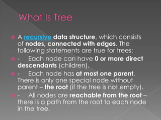 Tree data structure in java | PPT