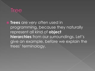 Tree data structure in java | PPT