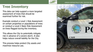 GREEN INFRASTRUCTURE CENTER INC.
This data can help support a more targeted
assessment of trees that should be
examined fu...