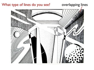 What type of lines do you see? overlapping lines 
 