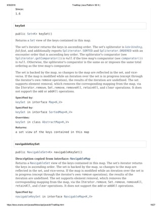 Tree map (java platform se 8 ) | PDF