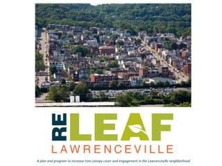 A plan and program to increase tree canopy cover and engagement in the Lawrenceville neighborhood 
 
