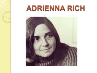  THE TREES (POEM BY ADRIENNA RICH)