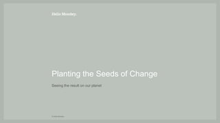© Hello Monday
Planting the Seeds of Change
Seeing the result on our planet
 