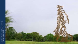 Zadok Ben David (Yemen, 1949) Delicate, minature black trees hand-cut aluminium sculptures
 