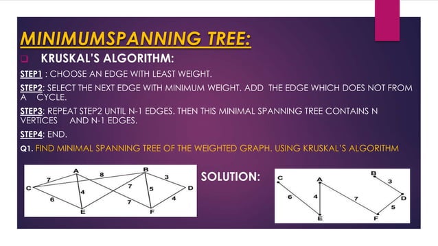 Trees and graphs | PPT