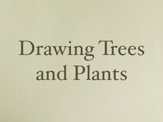 Drawing Trees
 and Plants
 