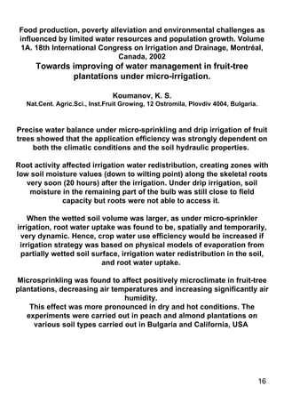 Trees and their role in water management | PPT