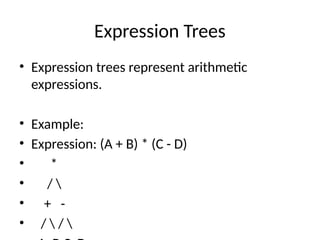 Trees andTraversals in data structure briefly explained | PPTX