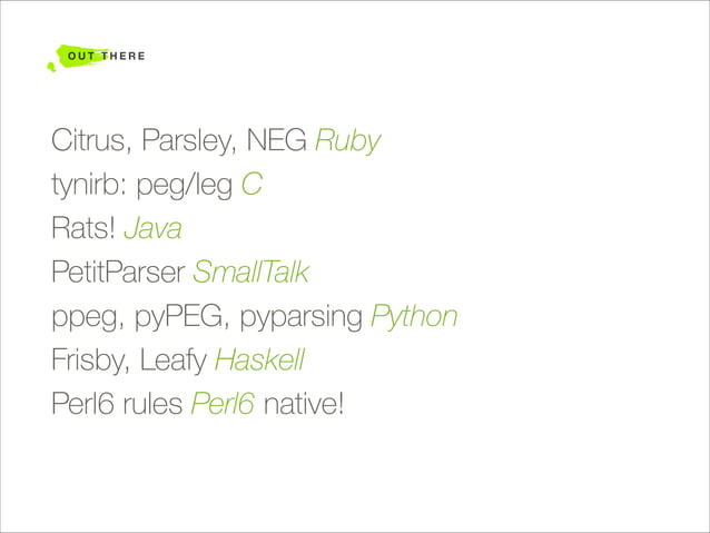 Parsing Expression Grammars and Treetop | PPT | Free Download