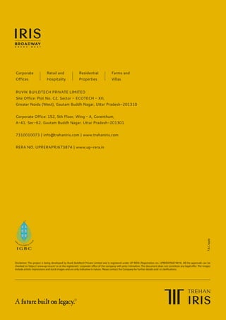 Trehan Iris Broadway Greno West Brochure | PDF
