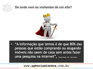 De onde vem os visitantes de um site?
 