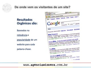 De onde vem os visitantes de um site?
 