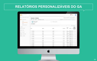 RELATÓRIOS PERSONALIZÁVEIS DO GA
18
 