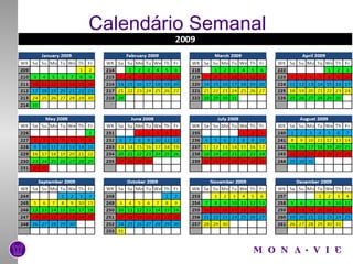 Calendário Semanal 