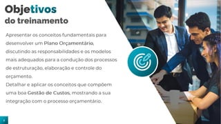 Objetivos
do treinamento
2
 