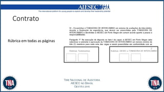 Rúbrica em todas as páginas
Contrato
 