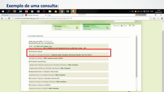 Exemplo de uma consulta:
 