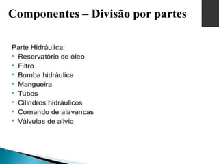 Componentes – Divisão por partes
 