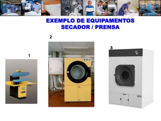 EXEMPLO DE EQUIPAMENTOS
        SECADOR / PRENSA
    2

                    3
1
 