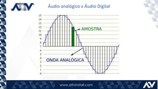 Áudio analógico x Áudio Digital
 