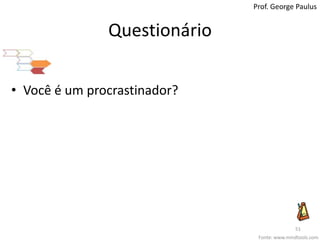 QuestionárioProf. George PaulusVocê é um procrastinador?Fonte: www.mindtools.com51