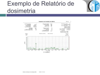 Exemplo de Relatório de
dosimetria
 