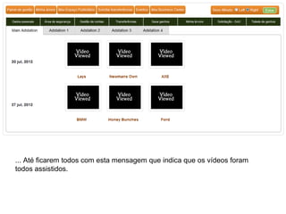 ... Até ficarem todos com esta mensagem que indica que os vídeos foram
todos assistidos.
 
