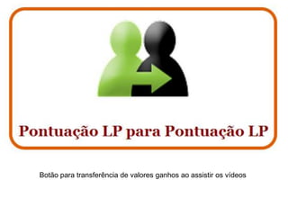 Botão para transferência de valores ganhos ao assistir os vídeos
 
