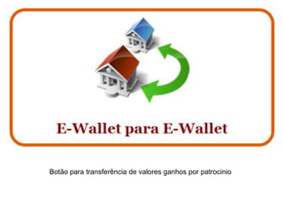 Botão para transferência de valores ganhos por patrocinio
 