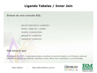 CONCEITOS DE BANCO DE DADOSSQL - Linguagem de consulta estruturada É uma linguagem responsável por fazer a interface entre a aplicação e o banco de dados.