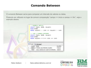 OuterJoin – Left / RightObserve a consulta abaixo, foi obtido o resultado dos identificadores 103, 105 e 118.Todos possuem relação entre item e o tributo.Porém os registros dos tributos, assim como outras tabelas, são criados somente quando ele existe, diferente de outras tabelas que criam o registro porém com alguns campos nulos.