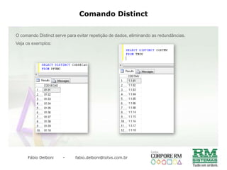 Consulta com várias tabelasPasso 2 - ligar a tabela PFUNC com a PFUNCAO.SELECT *FROM PFUNC, PSECAO, PFUNCAOWHERE         PFUNC.CODCOLIGADA = PSECAO.CODCOLIGADAAND PFUNC.CODSECAO = PSECAO.CODIGOAND PFUNC.CODCOLIGADA = PFUNCAO.CODCOLIGADAAND PFUNC.CODFUNCAO = PFUNCAO.CODIGO