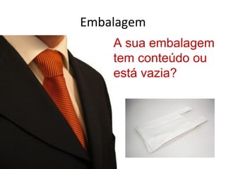 Embalagem
    A sua embalagem
    tem conteúdo ou
    está vazia?
 