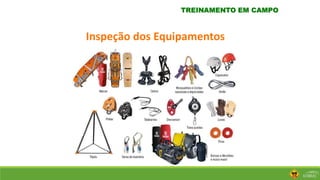 Inspeção dos Equipamentos
TREINAMENTO EM CAMPO
 