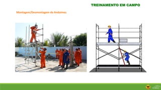TREINAMENTO EM CAMPO
Montagem/Desmontagem de Andaimes
 
