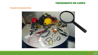 TREINAMENTO EM CAMPO
Inspeção dos Equipamentos
 