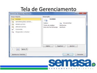Tela de Gerenciamento
 