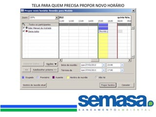 TELA PARA QUEM PRECISA PROPOR NOVO HORÁRIO
 
