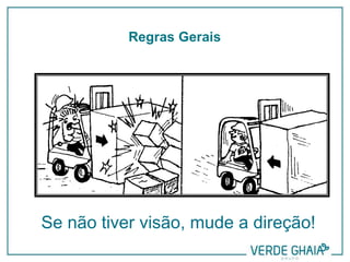 Se não tiver visão, mude a direção!
Regras Gerais
 