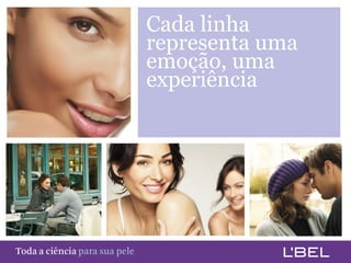 Cada linha
                                         representa uma
                                         emoção, uma
                                         experiência




Toda a ciência somente para a sua pele
 