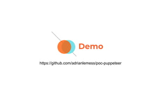 Demo
https://github.com/adrianlemess/poc-puppeteer
 