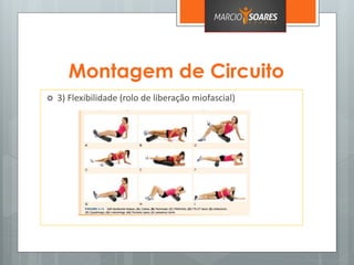 Montagem de Circuito
 3) Flexibilidade (rolo de liberação miofascial)
 