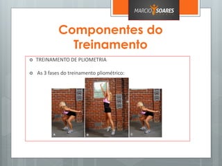 Componentes do
Treinamento
 TREINAMENTO DE PLIOMETRIA
 As 3 fases do treinamento pliométrico:
 
