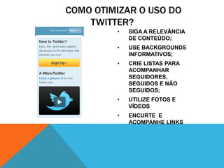 AGENDA DA APRESENTAÇÃOMÍDIAS SOCIAIS