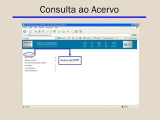 Consulta ao Acervo 